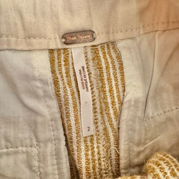 Free People Light At Sunrise Drawstring Waist Cropped Pants 2 - Picture 6 of 12